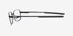 Oakley Foil RQ Satin Black MetalEyeglass Frames from EyeBuyDirect, Side View