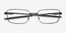 Oakley Foil Rq Satin Black MétalMontures de lunettes de vue d'EyeBuyDirect, Vue Rapprochée