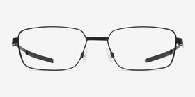 Oakley Foil RQ Satin Black Métal Montures de lunettes de vue d'EyeBuyDirect, Vue de Face