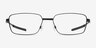 Oakley Foil Rq Black MetalEyeglass Frames from EyeBuyDirect, Front View