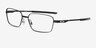 Oakley Foil Rq Black MetalEyeglass Frames from EyeBuyDirect, Angle View
