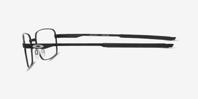 Oakley Foil Rq Black MetalEyeglass Frames from EyeBuyDirect, Side View