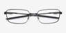 Oakley Foil Rq Black MetalEyeglass Frames from EyeBuyDirect, Closed View