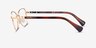 Ralph RA6062 Black Gold MetalEyeglass Frames from EyeBuyDirect, Side View
