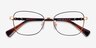 Ralph RA6062 Black Gold MetalEyeglass Frames from EyeBuyDirect, Closed View