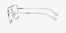 Ray-Ban RB3758V Silver MetalEyeglass Frames from EyeBuyDirect, Side View