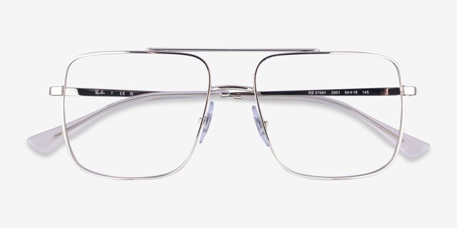 Ray-Ban RB3758V Silver MetalEyeglass Frames from EyeBuyDirect, Closed View