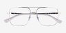 Ray-Ban RB3758V Silver MetalEyeglass Frames from EyeBuyDirect, Closed View