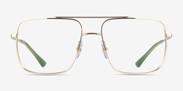 Ray-Ban RB3758V Gold MetalEyeglass Frames from EyeBuyDirect, Front View