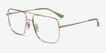 Ray-Ban RB3758V Gold MetalEyeglass Frames from EyeBuyDirect, Angle View