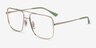 Ray-Ban RB3758V Gold MetalEyeglass Frames from EyeBuyDirect, Angle View