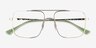 Ray-Ban RB3758V Gold MetalEyeglass Frames from EyeBuyDirect, Closed View