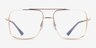 Ray-Ban RB3758V Rose Gold MetalEyeglass Frames from EyeBuyDirect, Front View