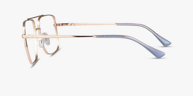 Ray-Ban RB3758V Rose Gold MetalEyeglass Frames from EyeBuyDirect, Side View