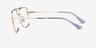 Ray-Ban RB3758V Rose Gold MetalEyeglass Frames from EyeBuyDirect, Side View