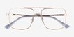Ray-Ban RB3758V Rose Gold MetalEyeglass Frames from EyeBuyDirect, Closed View
