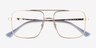 Ray-Ban RB3758V Rose Gold MetalEyeglass Frames from EyeBuyDirect, Closed View