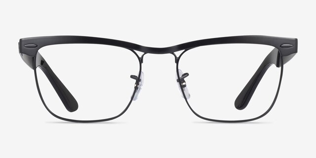 Ray-Ban RB3875V Wayfarer Deluxe Black MetalEyeglass Frames from EyeBuyDirect, Front View