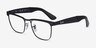 Ray-Ban RB3875V Wayfarer Deluxe Black MetalEyeglass Frames from EyeBuyDirect, Angle View