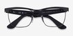 Ray-Ban RB3875V Wayfarer Deluxe Black MetalEyeglass Frames from EyeBuyDirect, Closed View