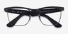 Ray-Ban RB3875V Wayfarer Deluxe Black MetalEyeglass Frames from EyeBuyDirect, Closed View
