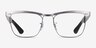 Ray-Ban RB3875V Wayfarer Deluxe Gunmetal MetalEyeglass Frames from EyeBuyDirect, Front View