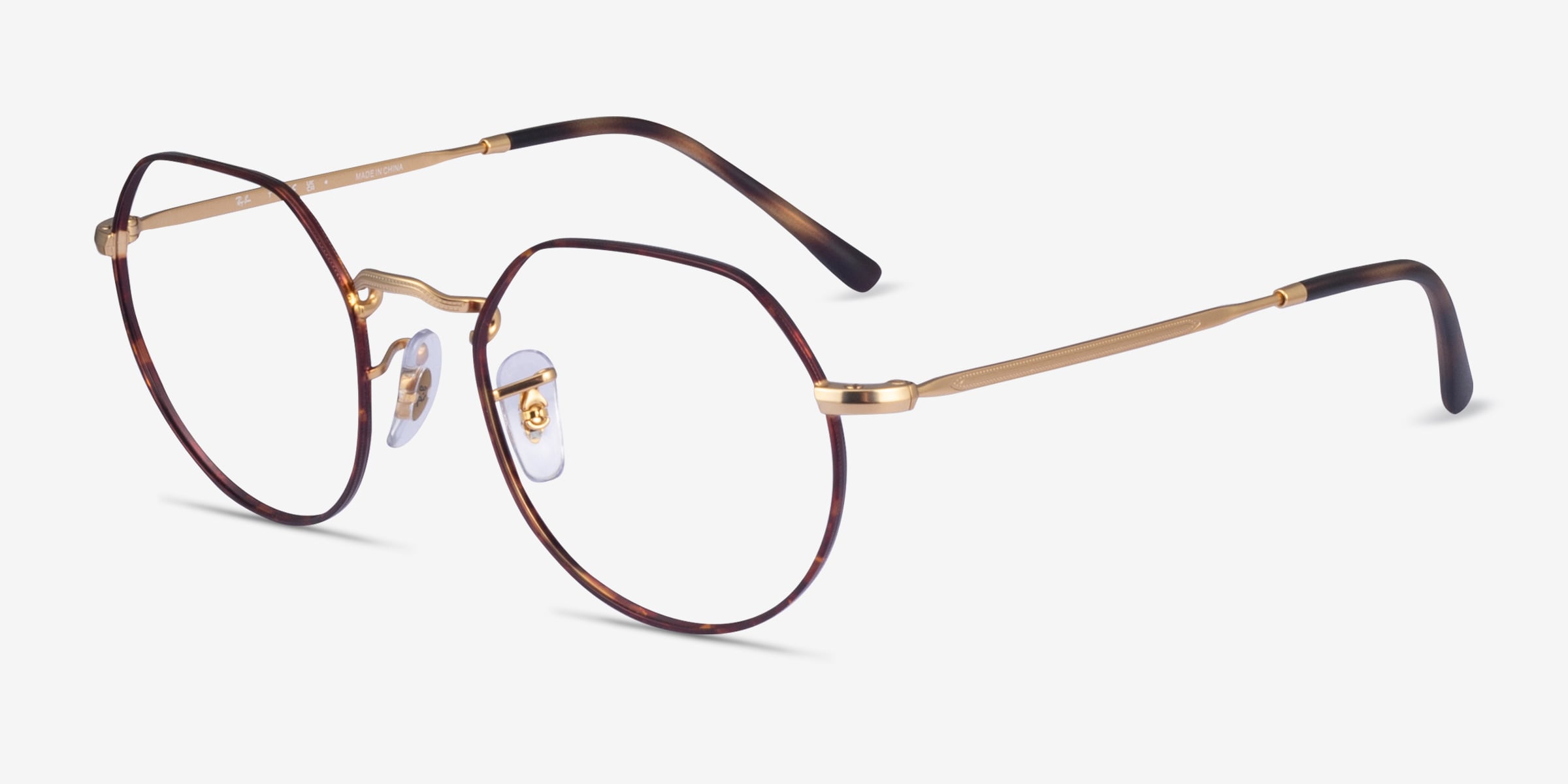 Ray-Ban RB6465 Jack - Geometric Gold Frame Eyeglasses
