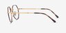 Ray-Ban RB6465 Jack Gold Tortoise MetalEyeglass Frames from EyeBuyDirect, Side View