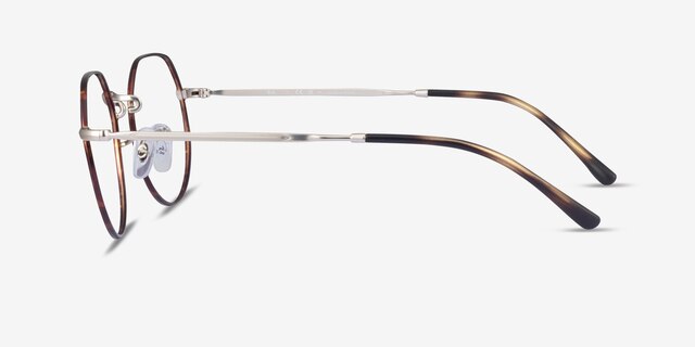 Ray-Ban RB6465 Jack Silver Tortoise MetalEyeglass Frames from EyeBuyDirect, Side View