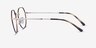 Ray-Ban RB6465 Jack Silver Tortoise MetalEyeglass Frames from EyeBuyDirect, Side View