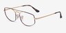 Ray-Ban RB6545 Explorer 5 Gold Tortoise MétalMontures de lunettes de vue d'EyeBuyDirect, Vue d'Angle