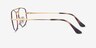 Ray-Ban RB6545 Explorer 5 Gold Tortoise MétalMontures de lunettes de vue d'EyeBuyDirect, Vue de Côté