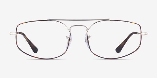 Ray-Ban RB6545 Explorer 5 Silver Tortoise Métal Montures de lunettes de vue