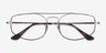 Ray-Ban RB6545 Explorer 5 Silver Tortoise MetalEyeglass Frames from EyeBuyDirect, Closed View