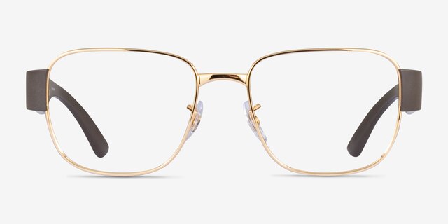 Ray-Ban RB6532 Liteforce Gold MetalEyeglass Frames from EyeBuyDirect, Front View