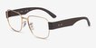 Ray-Ban RB6532 Liteforce Gold MetalEyeglass Frames from EyeBuyDirect, Angle View