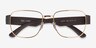 Ray-Ban RB6532 Liteforce Gold MetalEyeglass Frames from EyeBuyDirect, Closed View