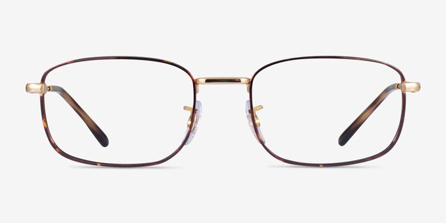 Ray-Ban RB6533 Tortoise MetalEyeglass Frames from EyeBuyDirect, Front View
