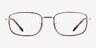 Ray-Ban RB6533 Tortoise MetalEyeglass Frames from EyeBuyDirect, Front View