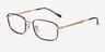 Ray-Ban RB6533 Tortoise MetalEyeglass Frames from EyeBuyDirect, Angle View