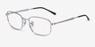 Ray-Ban RB6533 Silver MetalEyeglass Frames from EyeBuyDirect, Angle View