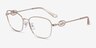 Coach HC5183 Shiny Light Gold MetalEyeglass Frames from EyeBuyDirect, Angle View