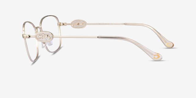 Coach HC5183 Shiny Light Gold MetalEyeglass Frames from EyeBuyDirect, Side View
