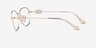 Coach HC5183 Shiny Light Gold MetalEyeglass Frames from EyeBuyDirect, Side View