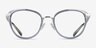 Coach HC5154 Transparent Blue MétalMontures de lunettes de vue d'EyeBuyDirect, Vue de Face