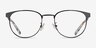 Coach HC5157 Shiny Black MetalEyeglass Frames from EyeBuyDirect, Front View