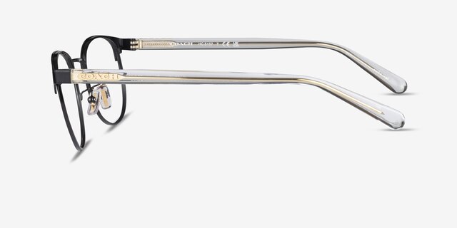 Coach HC5157 Shiny Black MetalEyeglass Frames from EyeBuyDirect, Side View