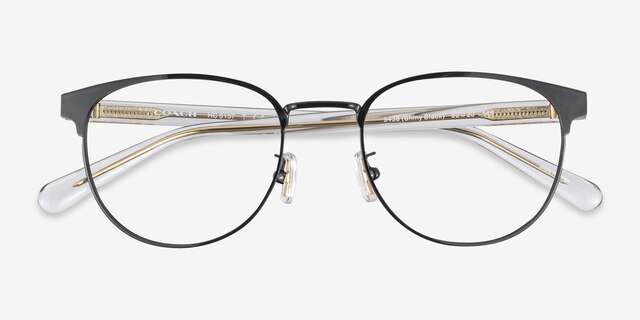 Coach HC5157 Shiny Black MetalEyeglass Frames from EyeBuyDirect, Closed View