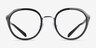 Coach HC5162 Transparent Gray MetalEyeglass Frames from EyeBuyDirect, Front View