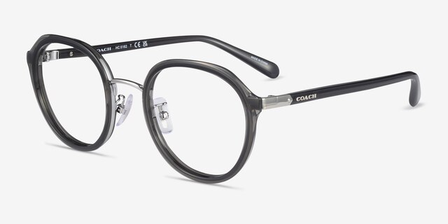 Coach HC5162 Transparent Gray MetalEyeglass Frames from EyeBuyDirect, Angle View